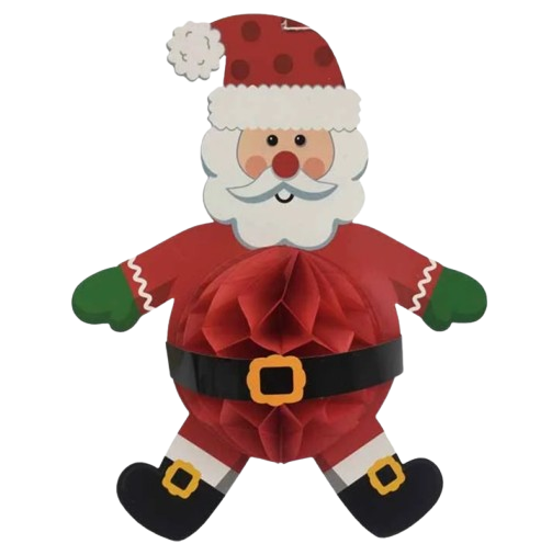 קישוט סנטה עם חגורה נפתח לתלייה