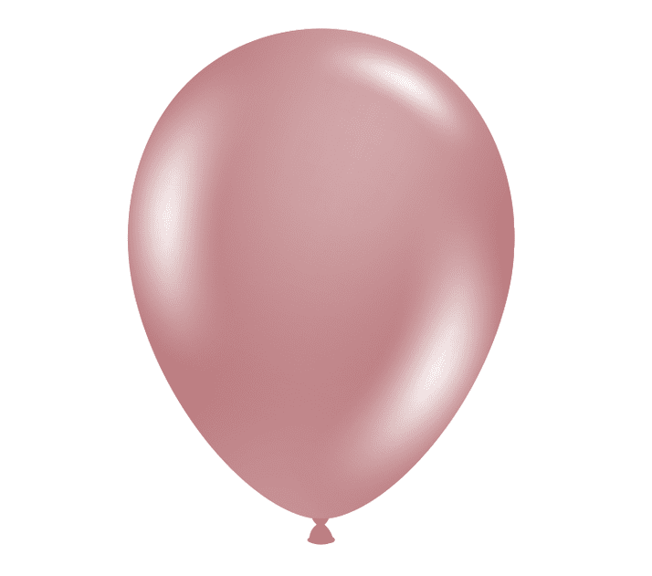 100 בלונים מטאלי-רוז גולד