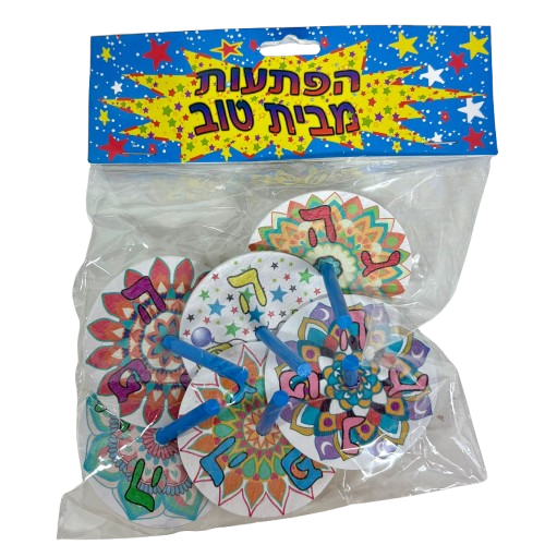 6 סביבוני מנדלה אותיות חנוכה