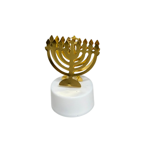 נר אלקטרוני עם חנוכייה