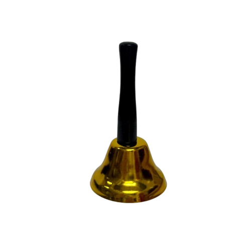 פעמון מתכת זהב/אדום