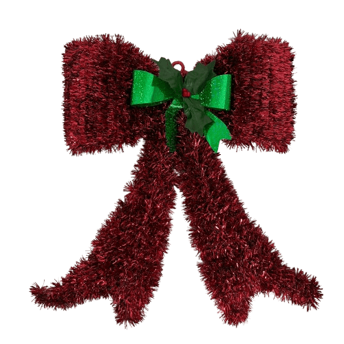 קישוט טאסלים סרט אדום גדול