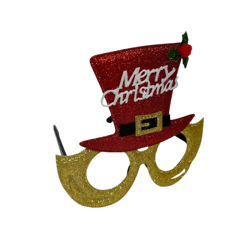 משקפי כובע סנטה Merry Christmas