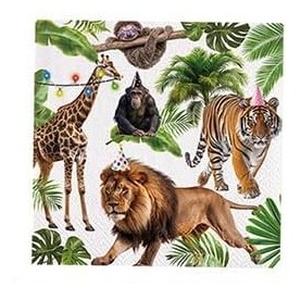 20 מפיות חיות ג’ונגל חוגגות