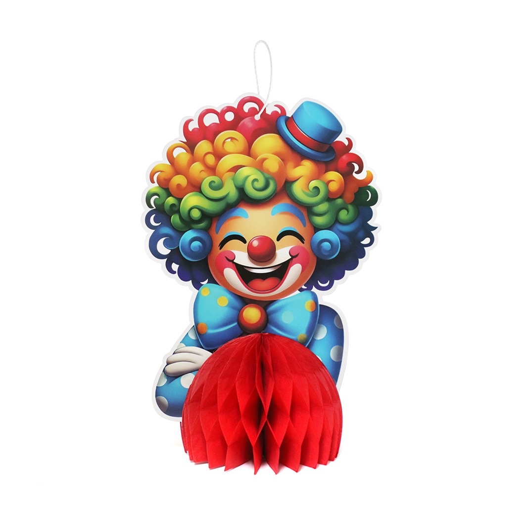 מרכז שולחן ליצן בסיס אדום+תלייה