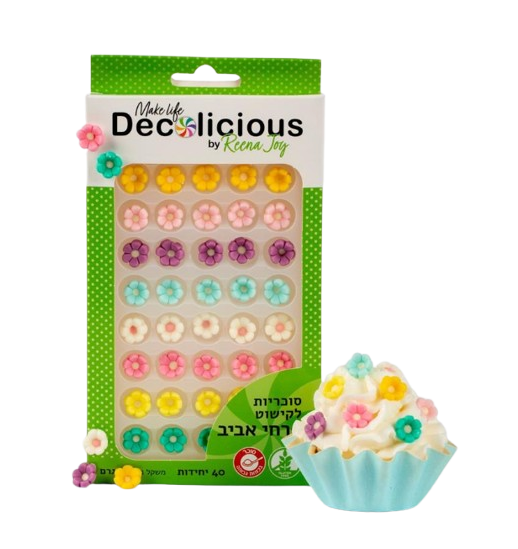 סוכריות לקישוט פרחי אביב