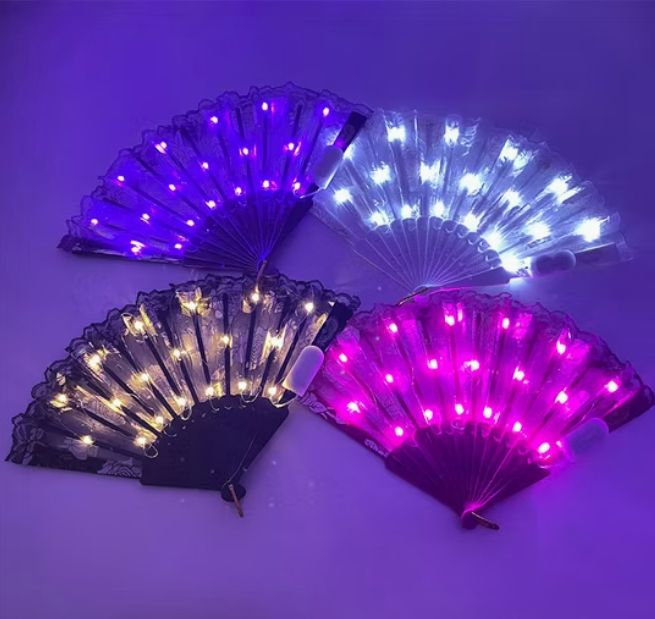 מניפות לדים צבעוניות