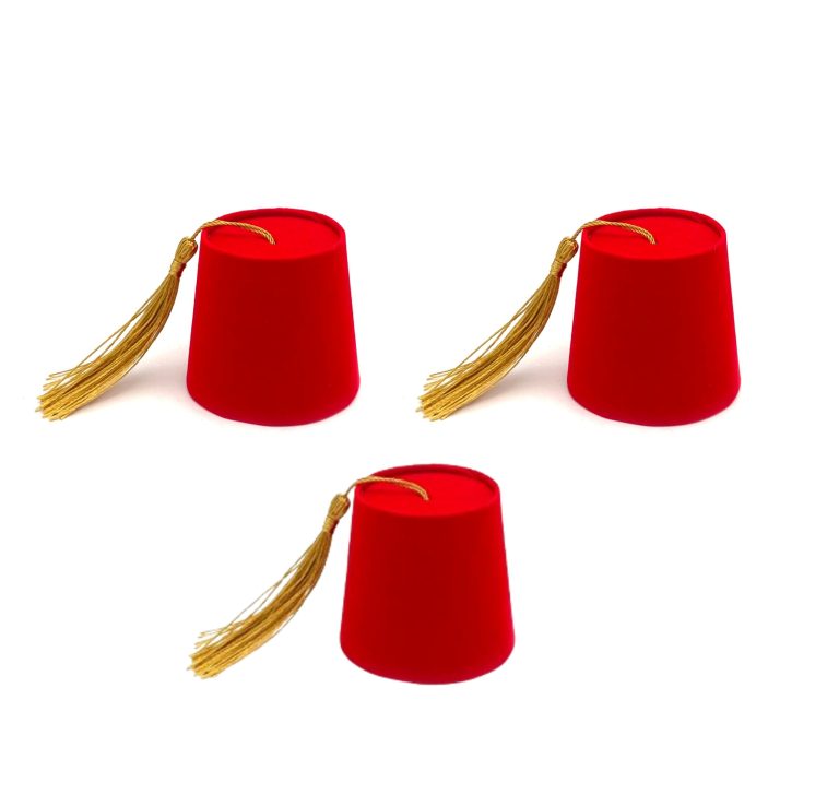 3 כובעי תרבוש קטנים לקישוט