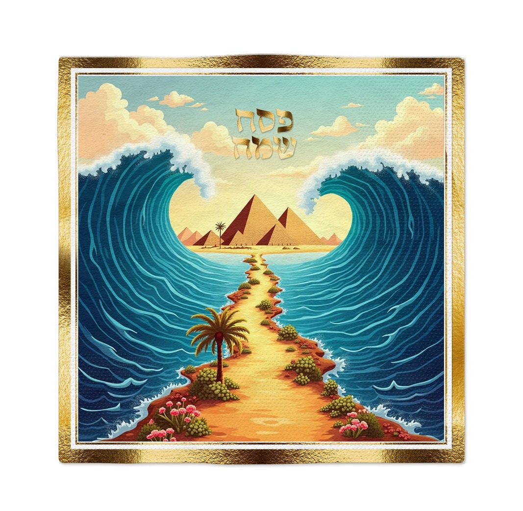 16 מפיות פסח שמח קריעת ים סוף