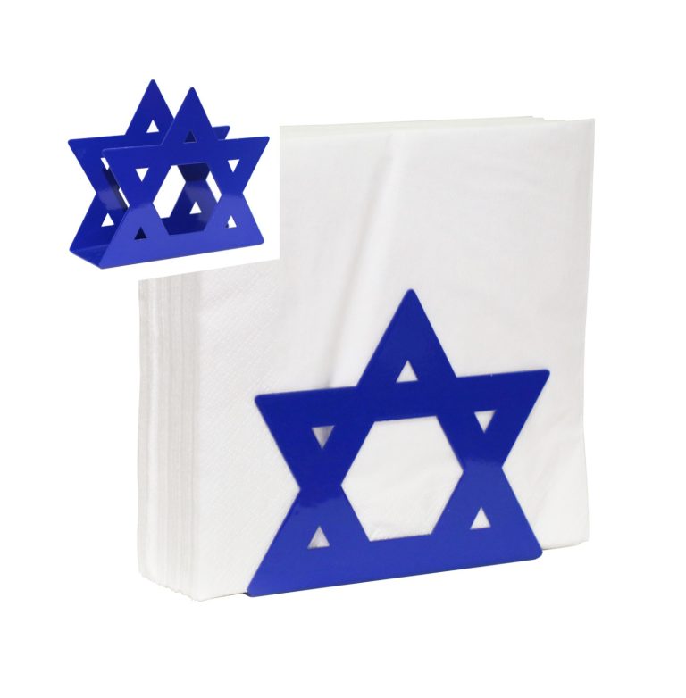 מתקן מתכת למפיות מגן דוד