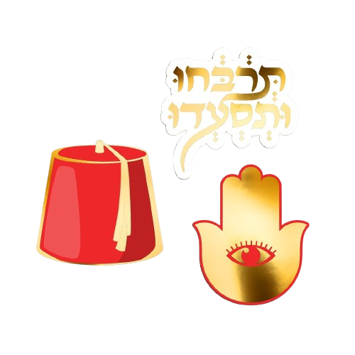 12 קישוטי שולחן למימונה