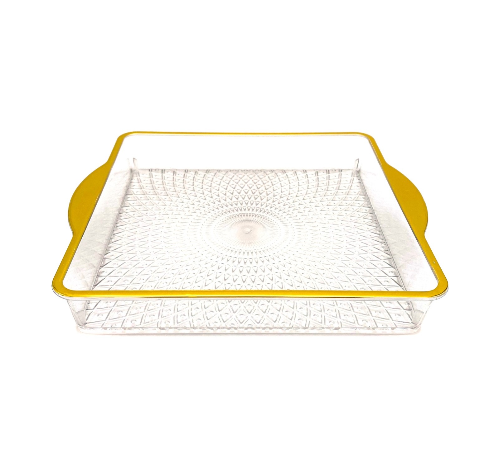 מגש מצות שקוף זהב