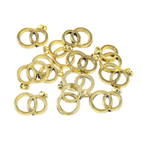 12 קישוטי טבעות זהב
