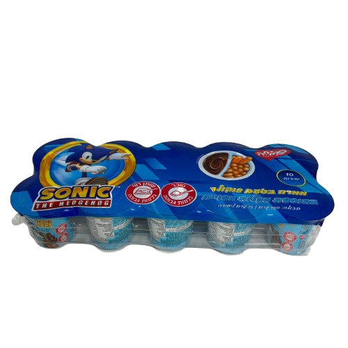 10 מקלות ביסקוויט בכוס עם שוקולד סוניק