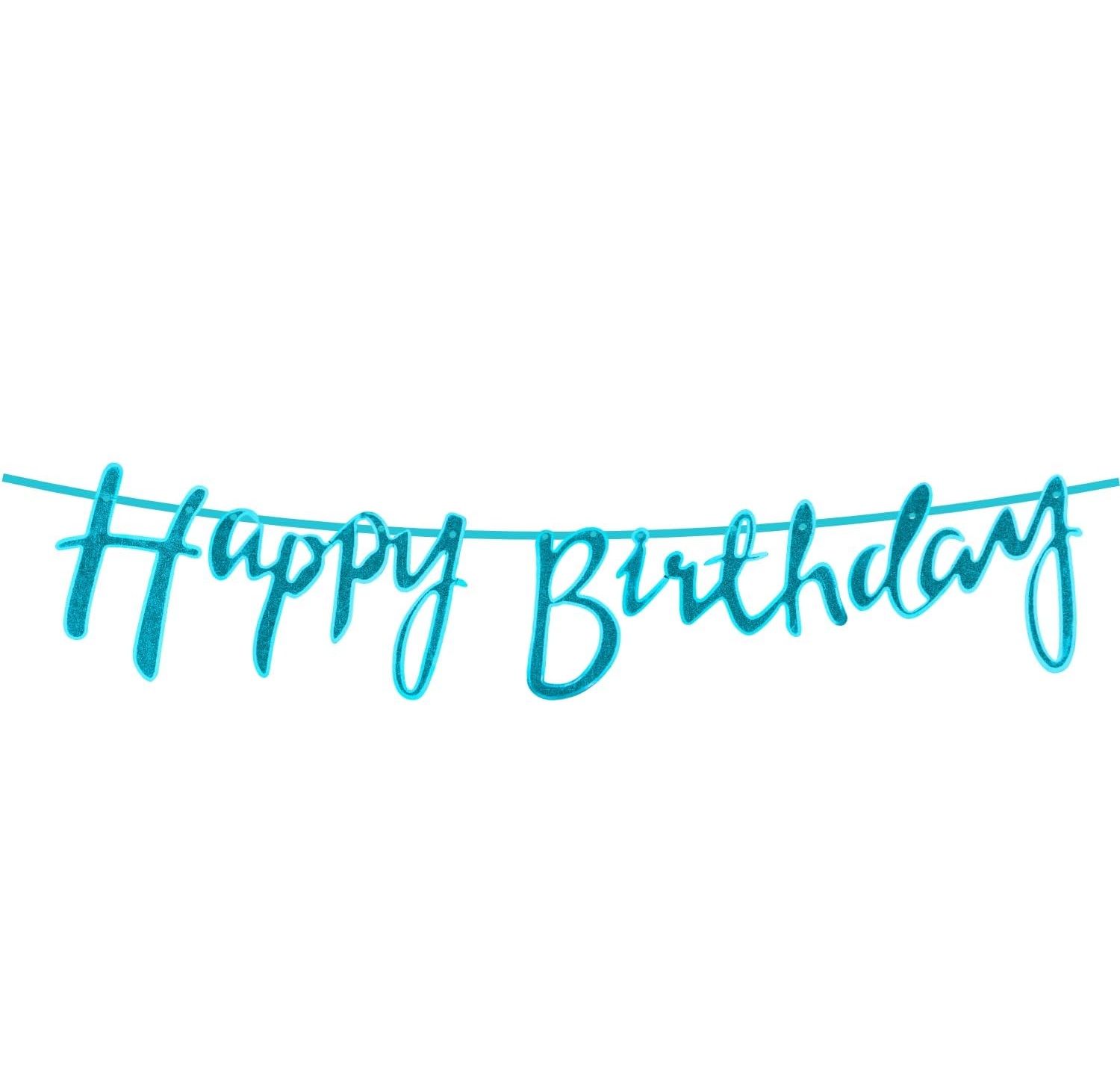 שלט HB מחובר נצנצים תכלת