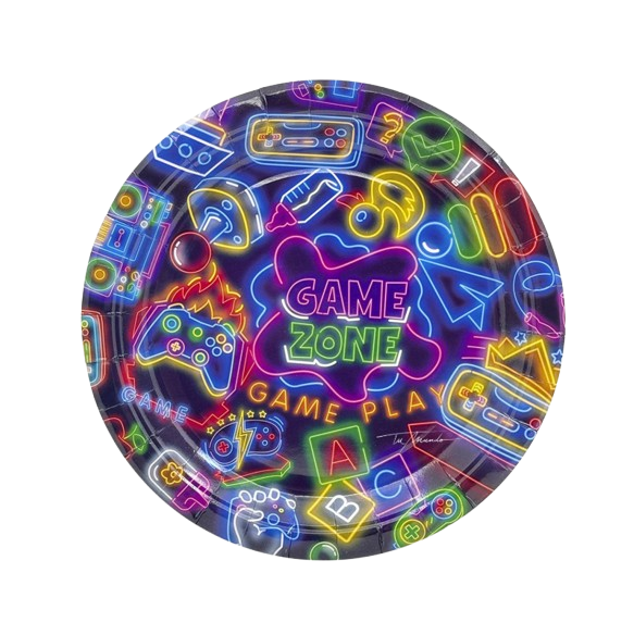 10 צלחות קטנות גיימינג נאון