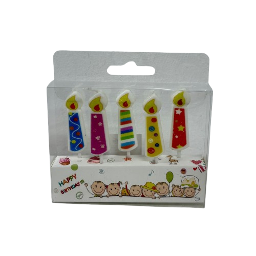 5 נרות יום הולדת בצורת נרות