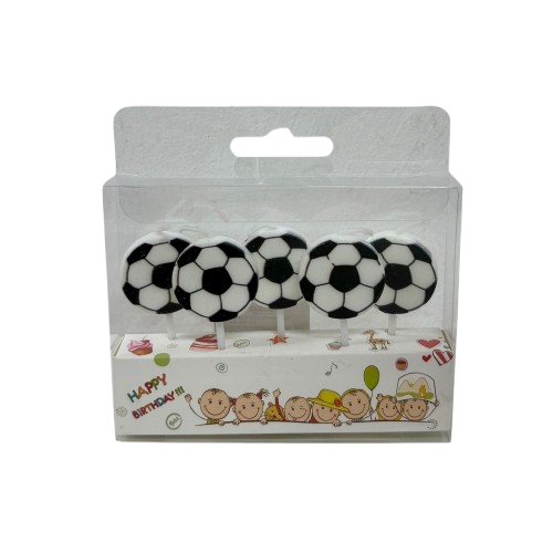 5 נרות יום הולדת כדורגל