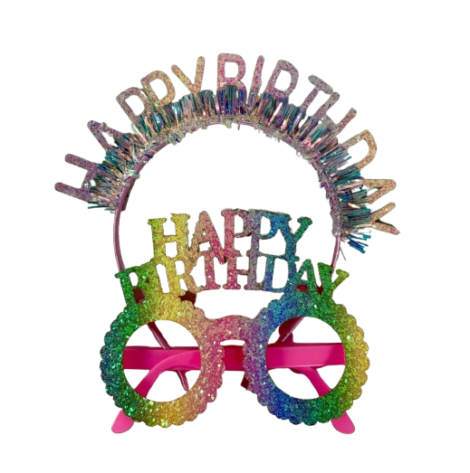 סט קשת + משקפי HB צבעוניים