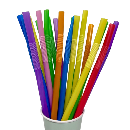 50 קשי שתייה צבעוניים עבים