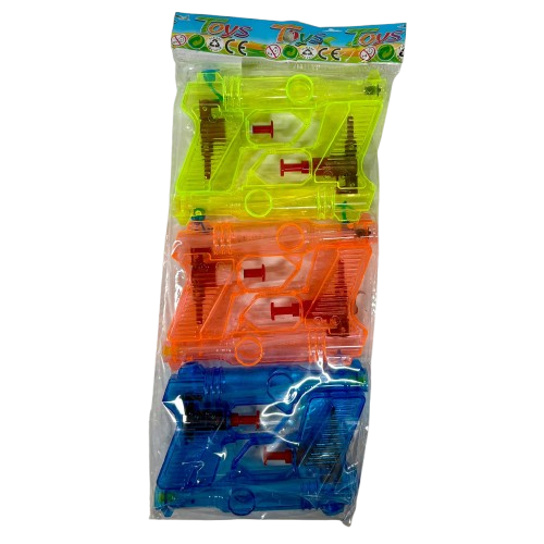 6 אקדחי מים קטנים צבעוניים