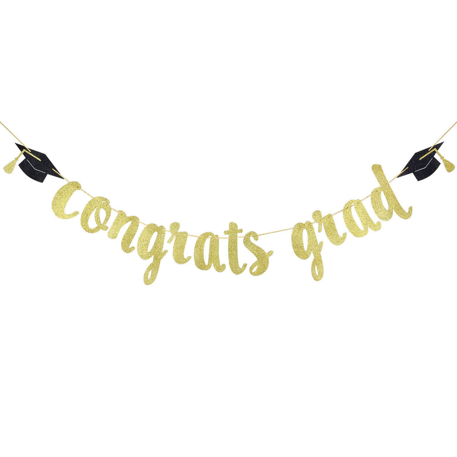 שרשרת Congrats grad זהב גליטר 3 מ’