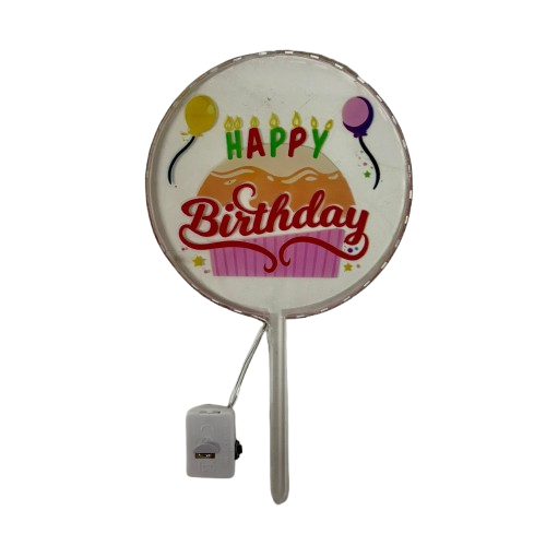 טופר עם אורות שקוף אקרילי HB עוגה