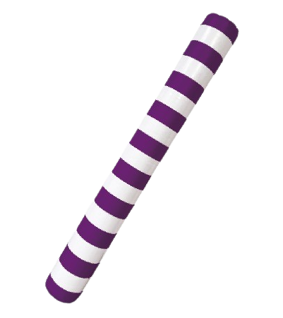 נודל מתנפח פסים סגול לבן