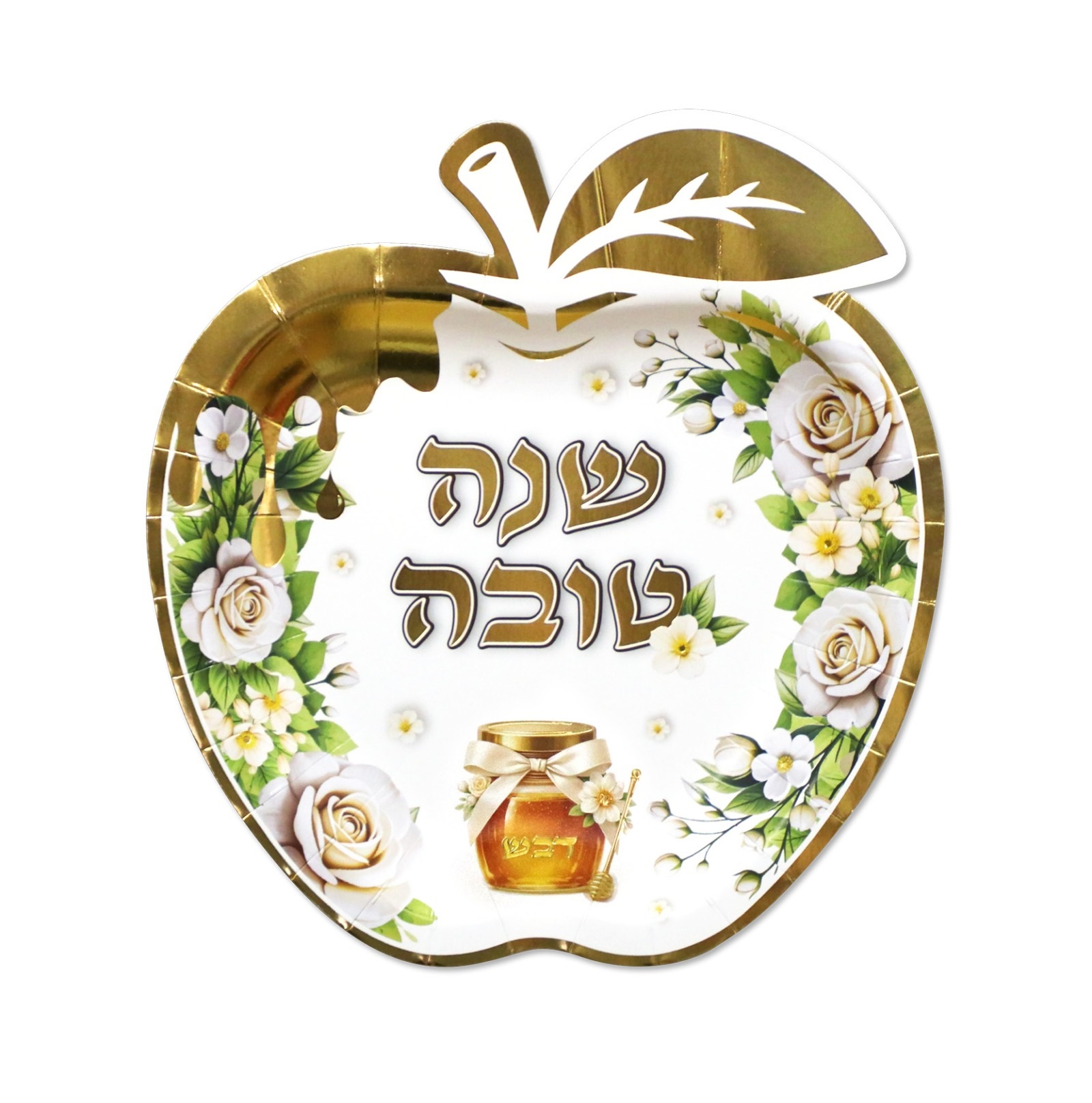 10 צלחת שנה טובה בצורת תפוח