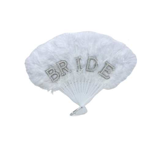מניפת BRIDE נוצות ופנינים
